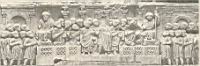 Rome, Bas-relief de l'arc de Constantin, les Rostres
